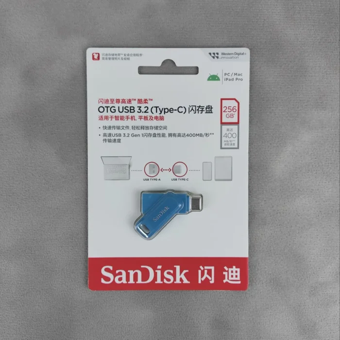 SanDisk Ultra Dual Drive 256 GB Синий