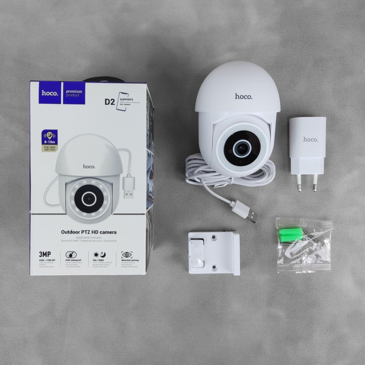 Hoco D2 Outdoor PTZ HD Camera Белый Hoco D2 Outdoor PTZ HD Camera Белый